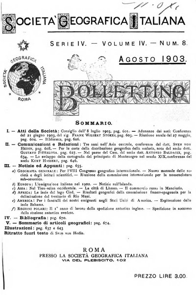 Bollettino della Società geografica italiana