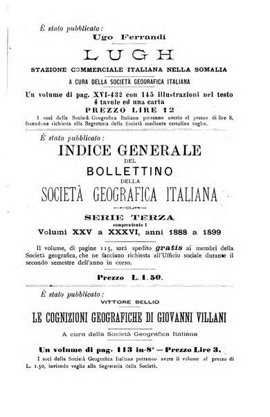 Bollettino della Società geografica italiana