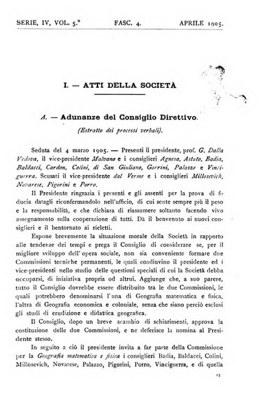 Bollettino della Società geografica italiana