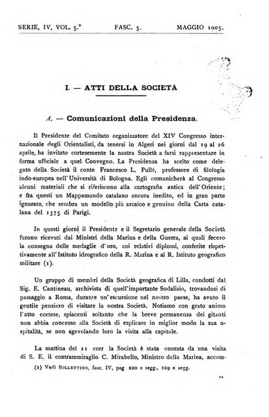 Bollettino della Società geografica italiana