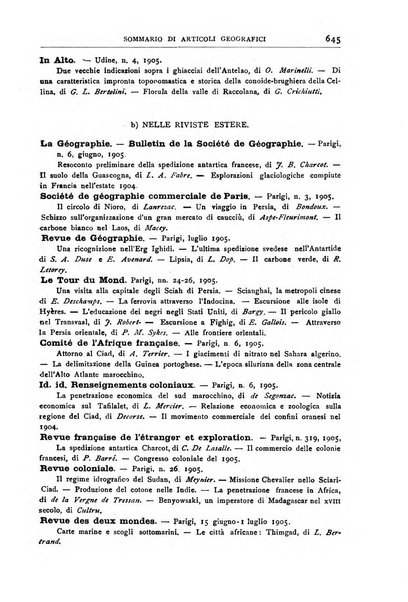 Bollettino della Società geografica italiana