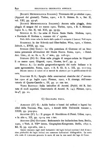 Bollettino della Società geografica italiana