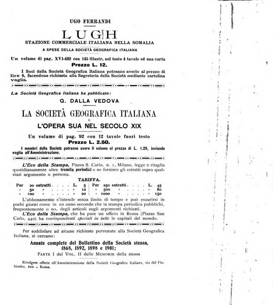 Bollettino della Società geografica italiana