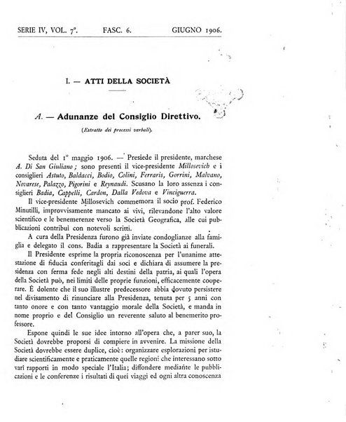 Bollettino della Società geografica italiana