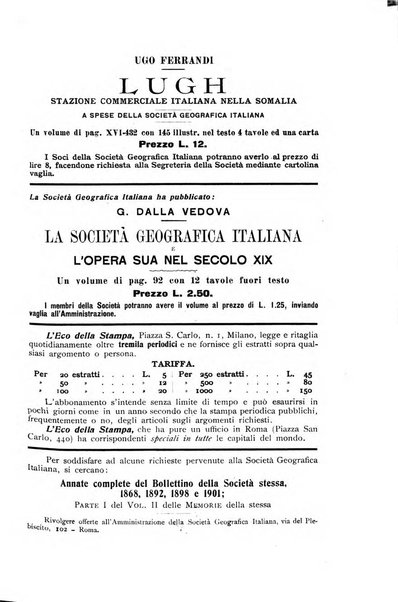 Bollettino della Società geografica italiana