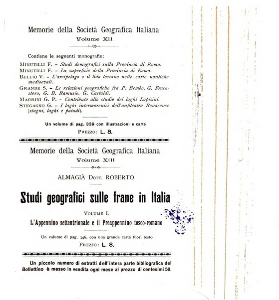 Bollettino della Società geografica italiana