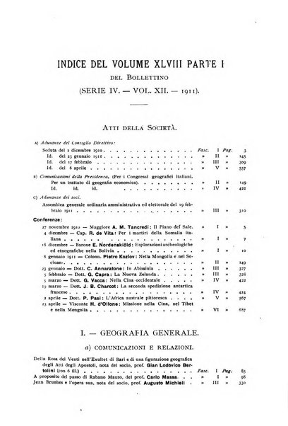 Bollettino della Società geografica italiana