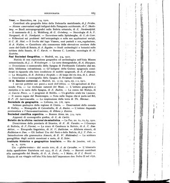 Bollettino della Società geografica italiana