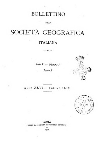 Bollettino della Società geografica italiana