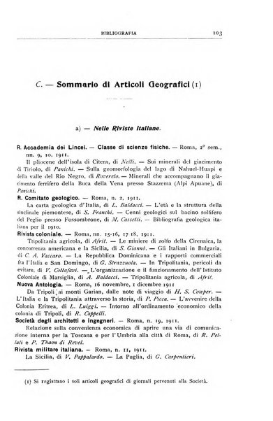 Bollettino della Società geografica italiana