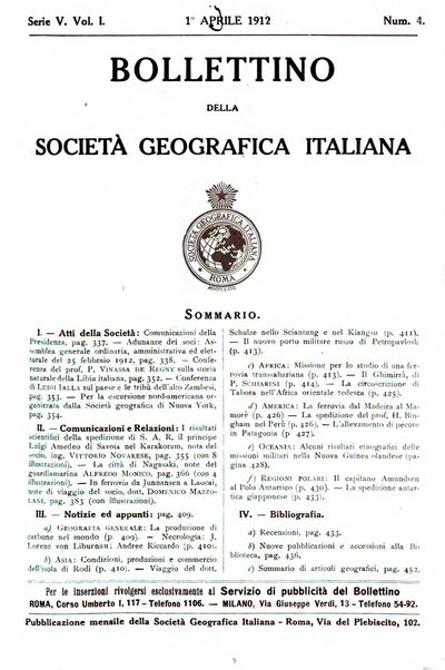 Bollettino della Società geografica italiana