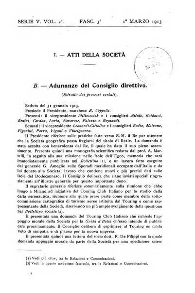 Bollettino della Società geografica italiana