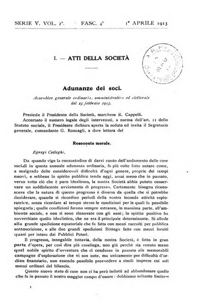 Bollettino della Società geografica italiana