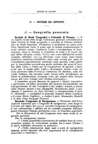 Bollettino della Società geografica italiana