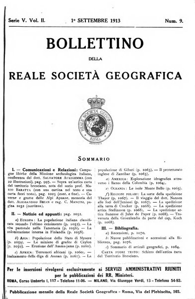 Bollettino della Società geografica italiana