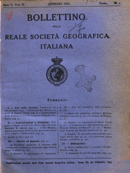 Bollettino della Società geografica italiana