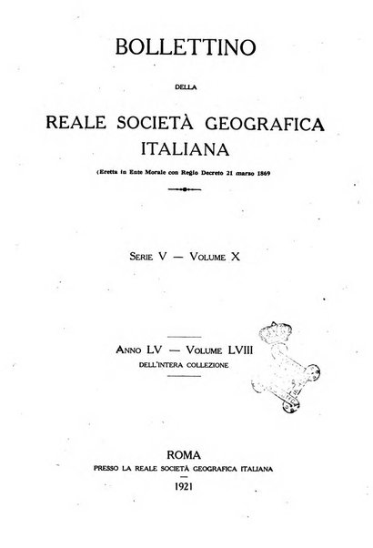 Bollettino della Società geografica italiana