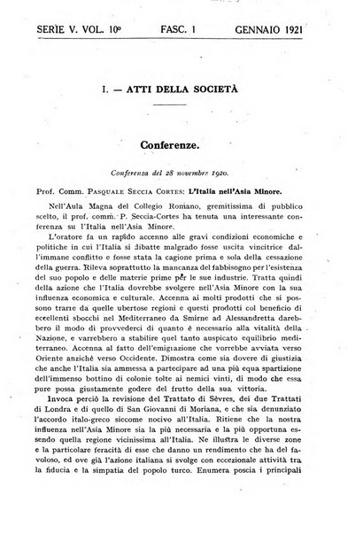 Bollettino della Società geografica italiana