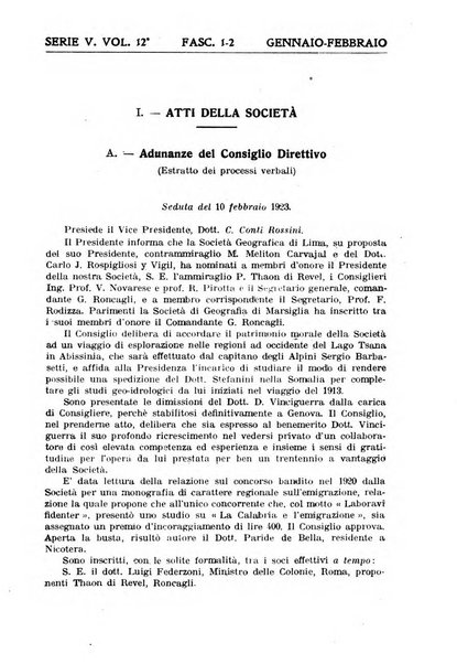 Bollettino della Società geografica italiana