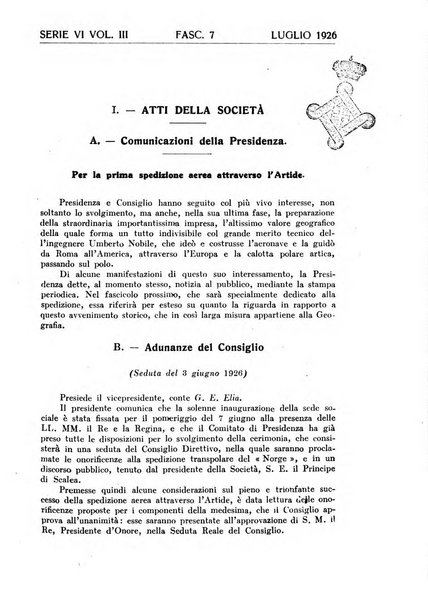 Bollettino della Società geografica italiana