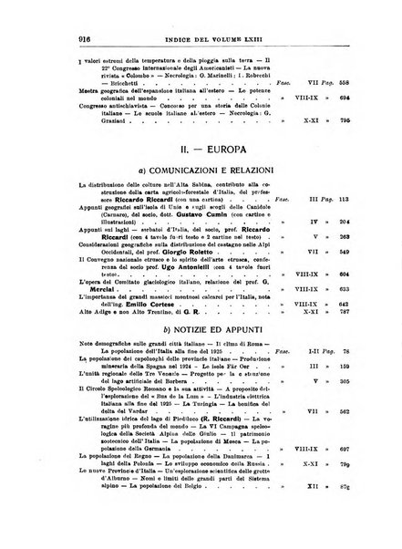 Bollettino della Società geografica italiana