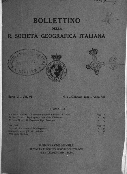 Bollettino della Società geografica italiana