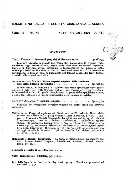 Bollettino della Società geografica italiana