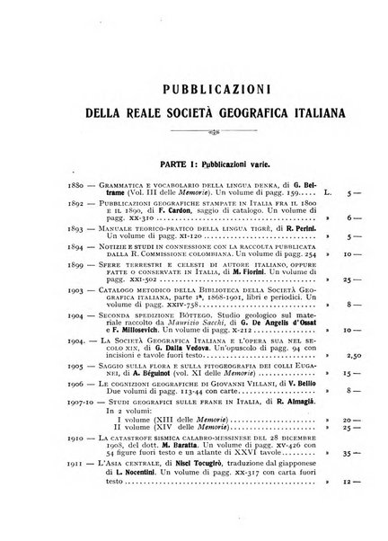 Bollettino della Società geografica italiana