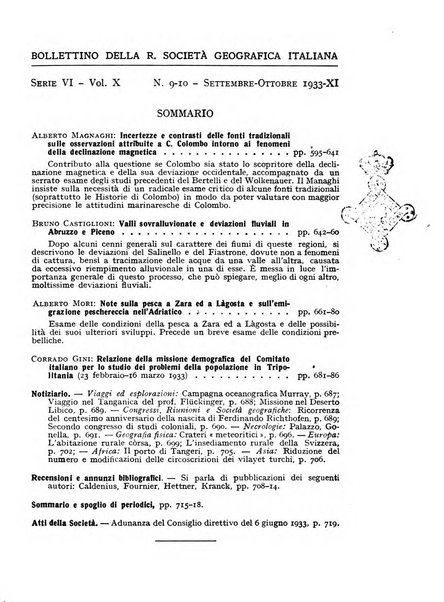 Bollettino della Società geografica italiana