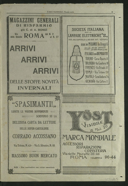 L'idea nazionale : per la prima ricorrenza annuale della sua pubblicazione in foglio quotidiano