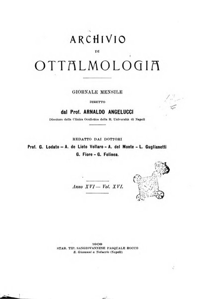 Archivio di ottalmologia giornale mensile