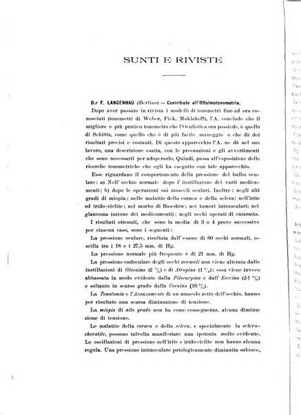 Archivio di ottalmologia giornale mensile