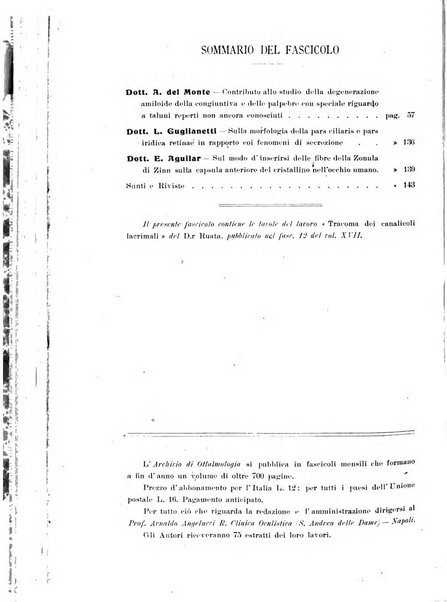 Archivio di ottalmologia giornale mensile