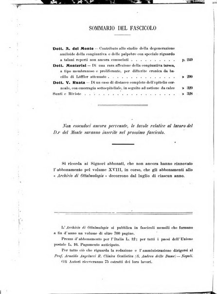 Archivio di ottalmologia giornale mensile