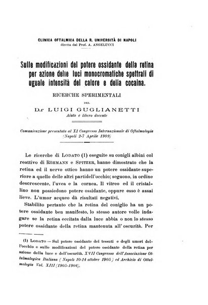 Archivio di ottalmologia giornale mensile