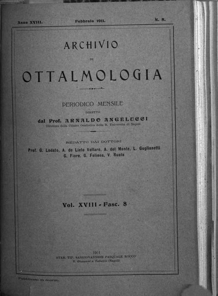 Archivio di ottalmologia giornale mensile