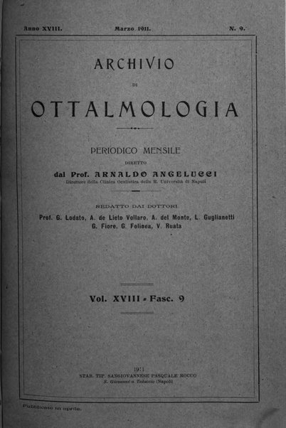 Archivio di ottalmologia giornale mensile