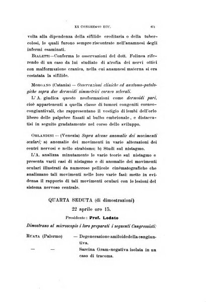 Archivio di ottalmologia giornale mensile