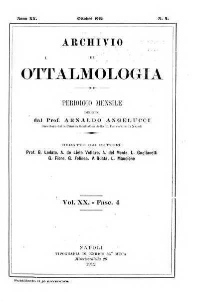 Archivio di ottalmologia giornale mensile