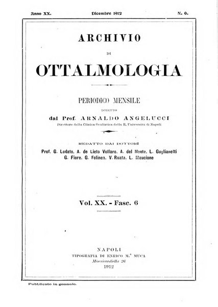 Archivio di ottalmologia giornale mensile