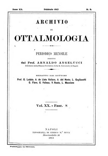 Archivio di ottalmologia giornale mensile