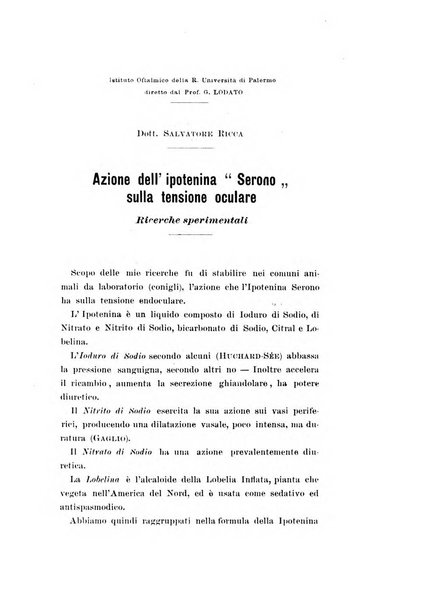 Archivio di ottalmologia giornale mensile