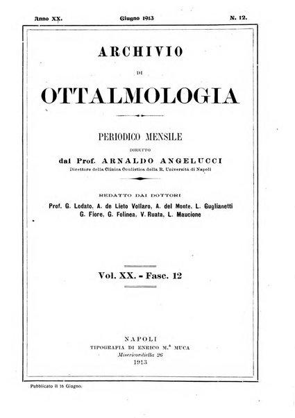 Archivio di ottalmologia giornale mensile