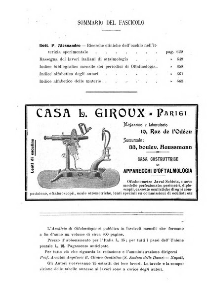 Archivio di ottalmologia giornale mensile