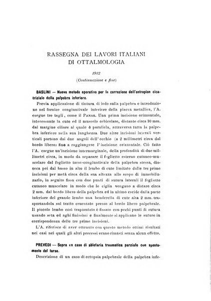 Archivio di ottalmologia giornale mensile