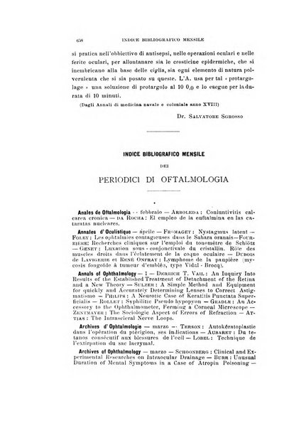 Archivio di ottalmologia giornale mensile