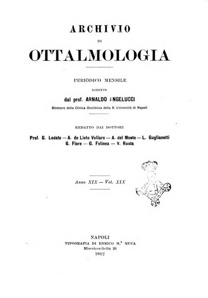 Archivio di ottalmologia giornale mensile