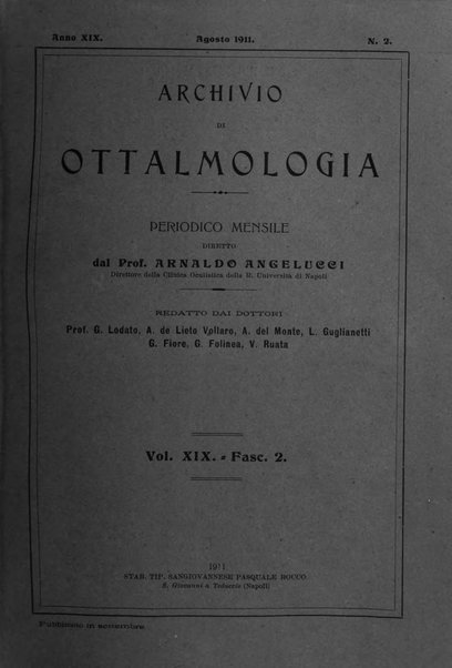 Archivio di ottalmologia giornale mensile