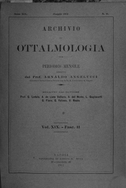 Archivio di ottalmologia giornale mensile