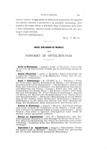 Archivio di ottalmologia giornale mensile